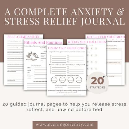 THE CALM MIND RESET: A Complete Anxiety & Stress Relief Journal