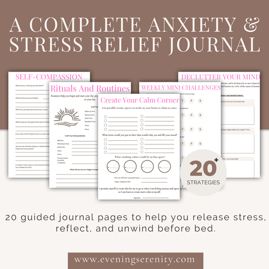 THE CALM MIND RESET: A Complete Anxiety & Stress Relief Journal