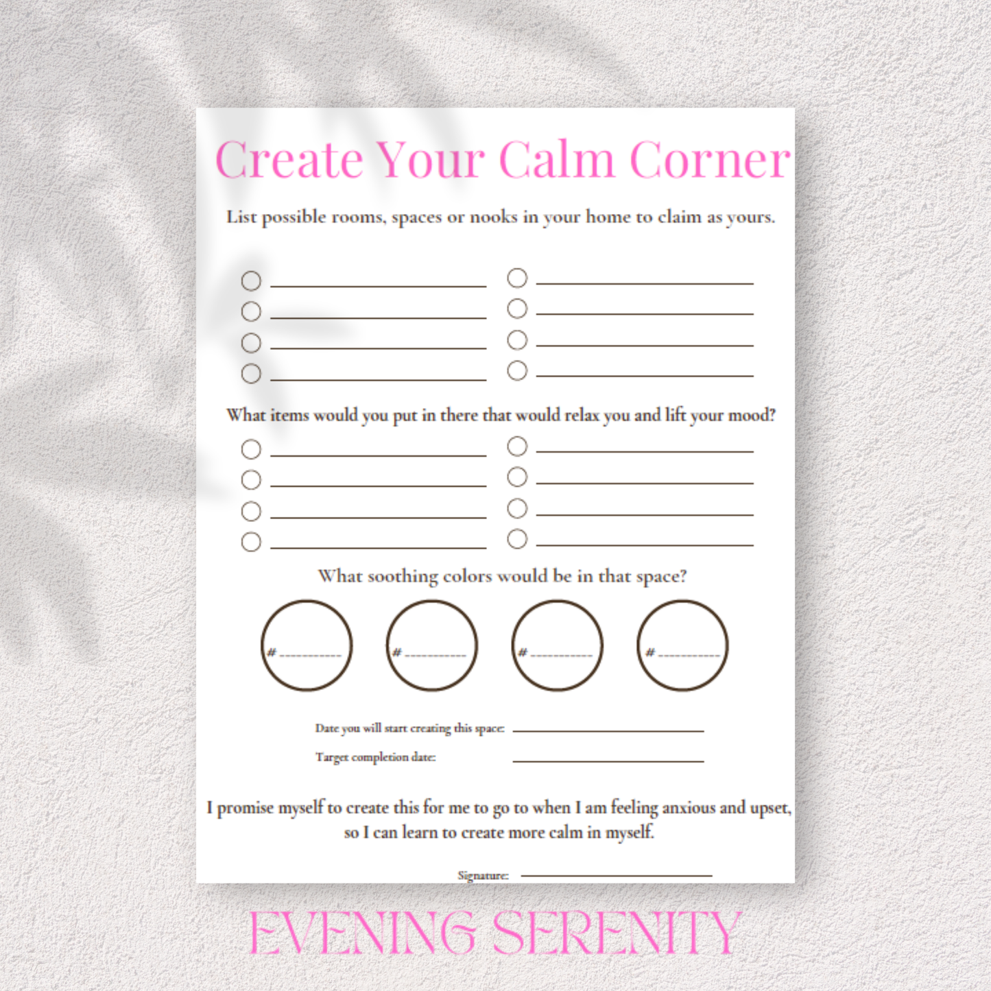 THE CALM MIND RESET: A Complete Anxiety & Stress Relief Journal