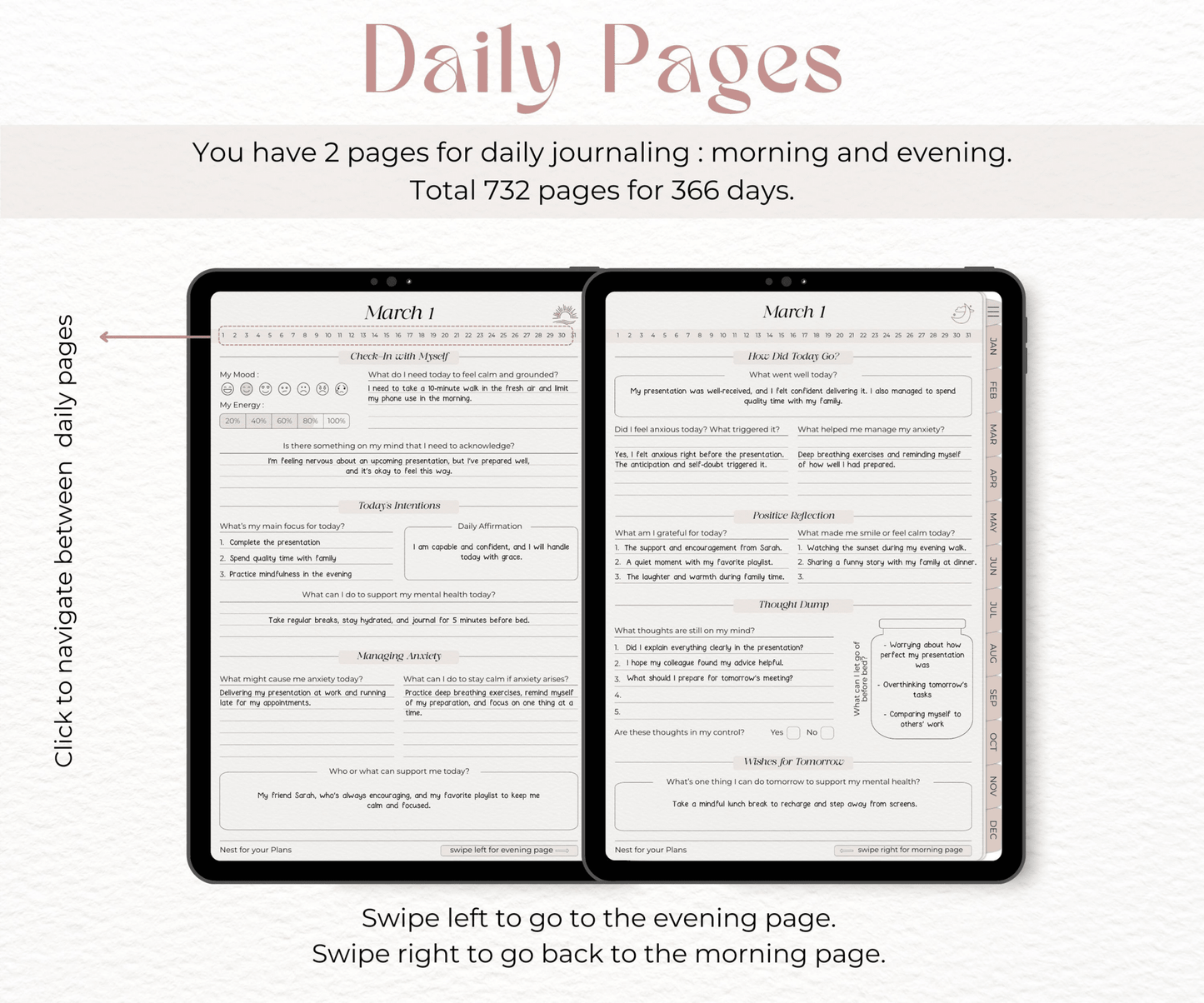 The 366-Day Mental Reset Journal For High-Achieving Women Who Cannot Switch Off After 8pm - Evening Serenity
