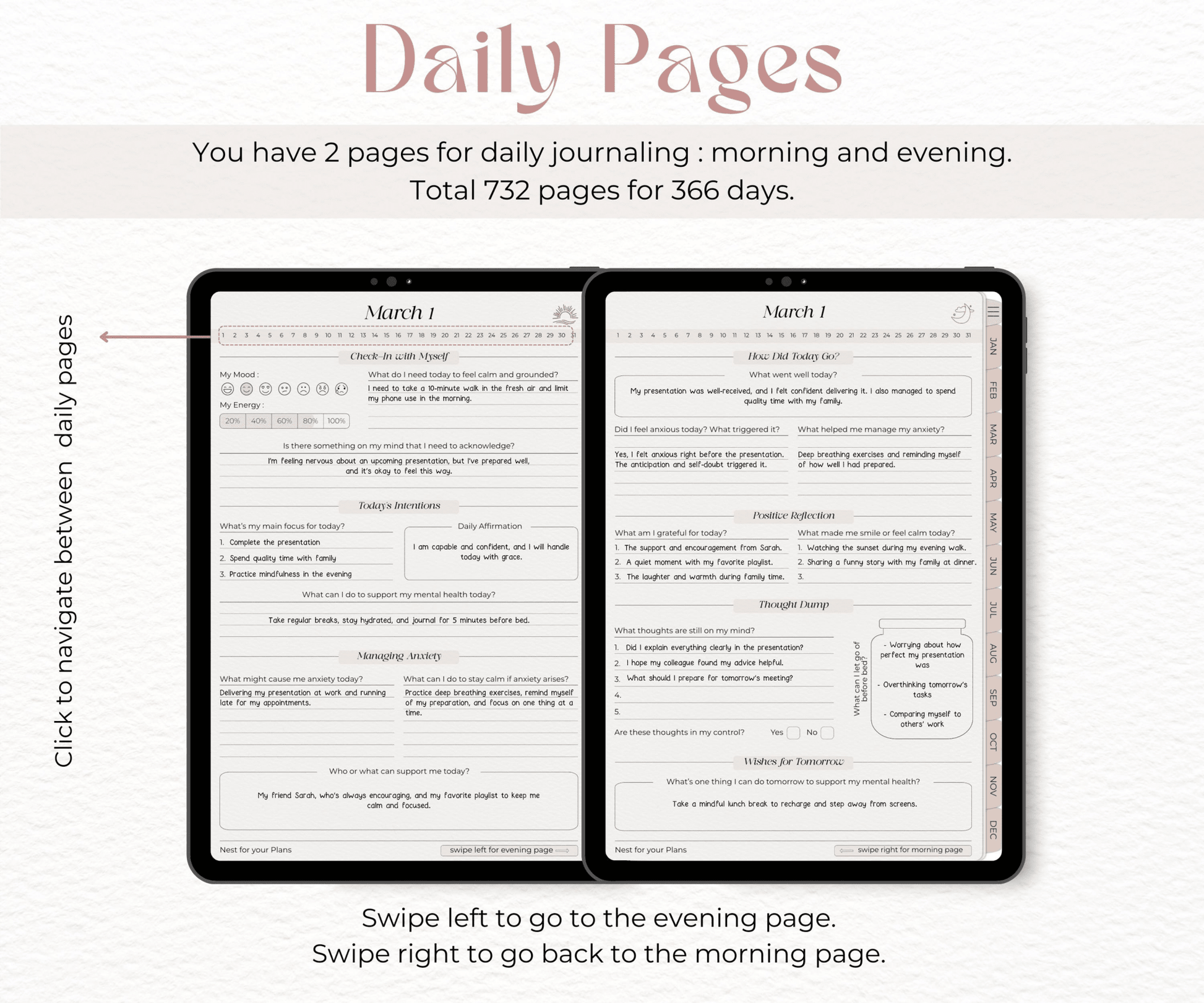 The 366-Day Mental Reset Journal For High-Achieving Women Who Cannot Switch Off After 8pm - Evening Serenity