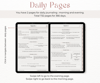 The 366-Day Mental Reset Journal For High-Achieving Women Who Cannot Switch Off After 8pm - Evening Serenity