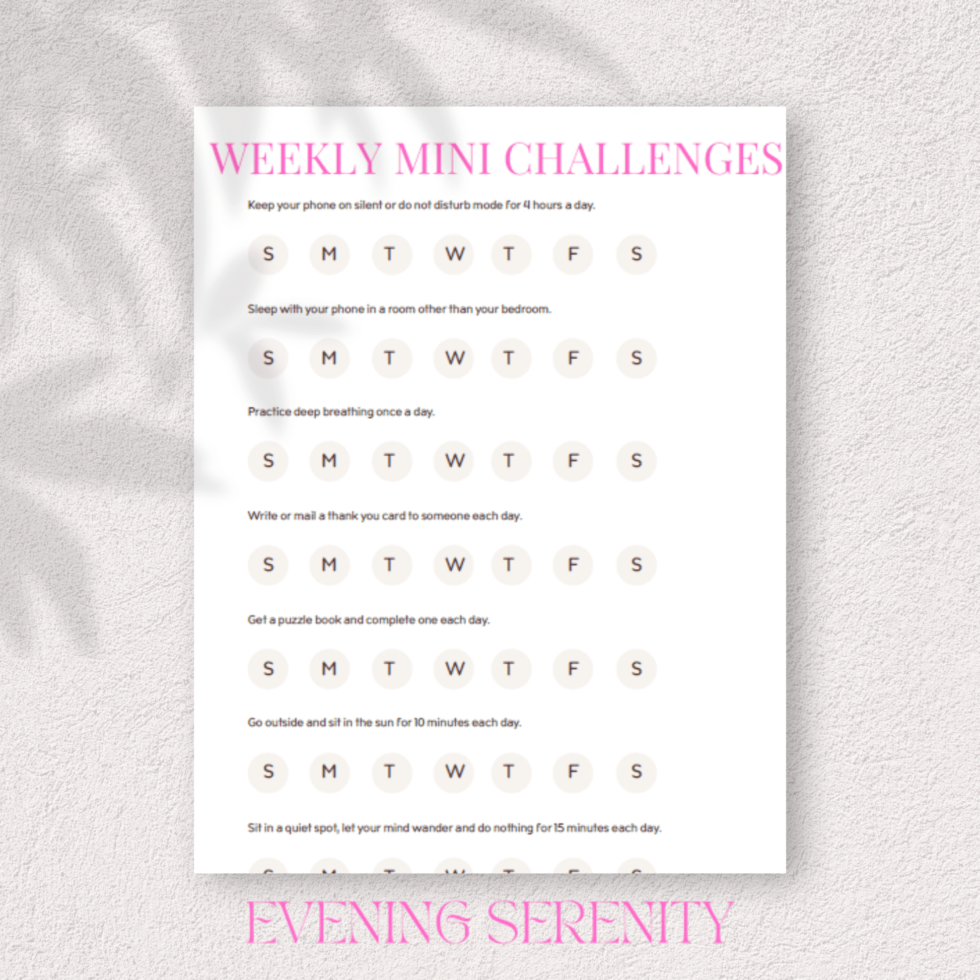 THE CALM MIND RESET: A Complete Anxiety & Stress Relief Journal - Evening Serenity