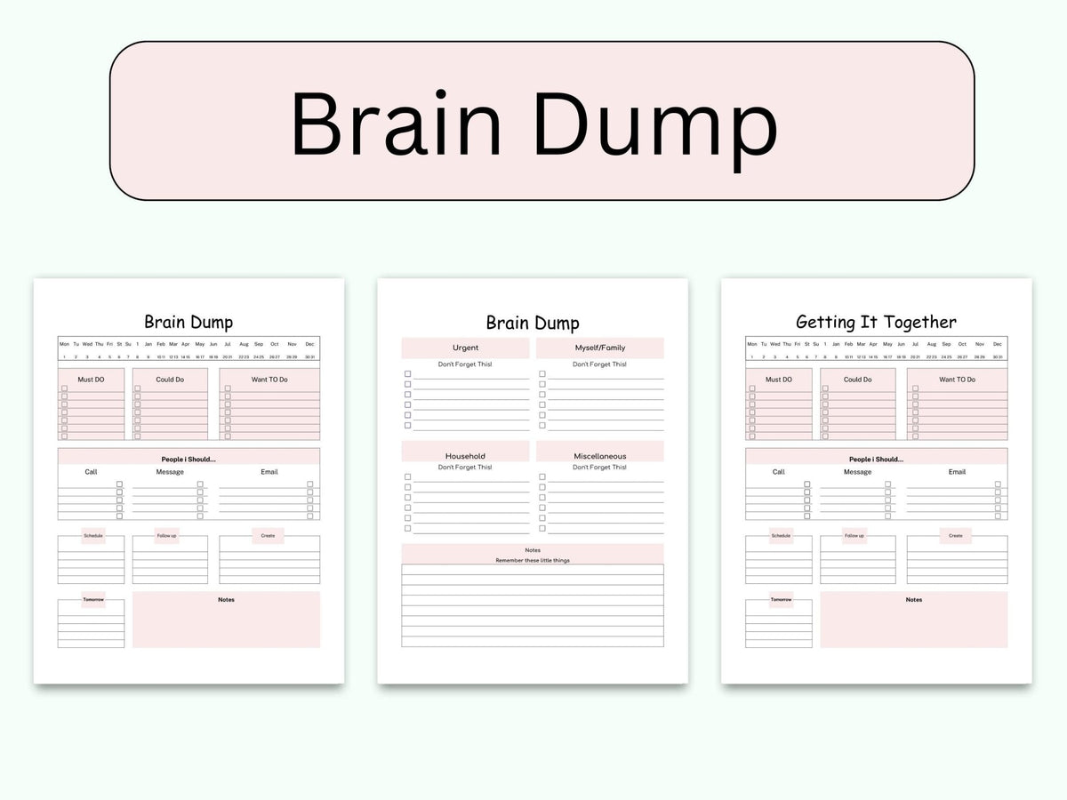 The Overwhelmed Woman’s 5-Minute Brain Dump Reset - Evening Serenity