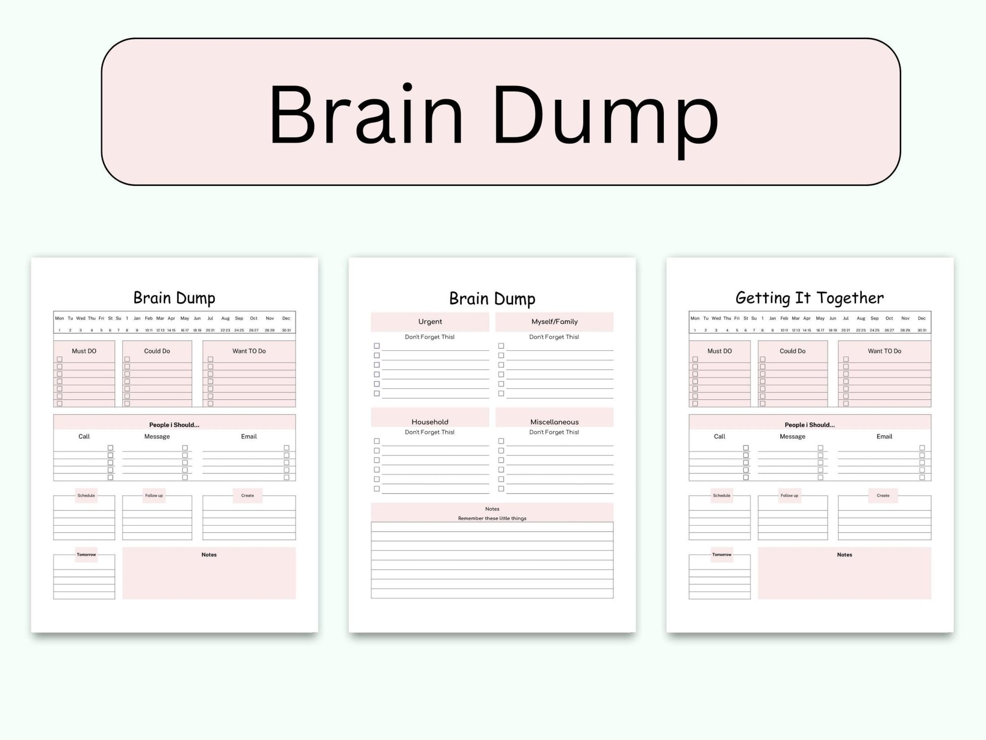 The Overwhelmed Woman’s 5-Minute Brain Dump Reset - Evening Serenity