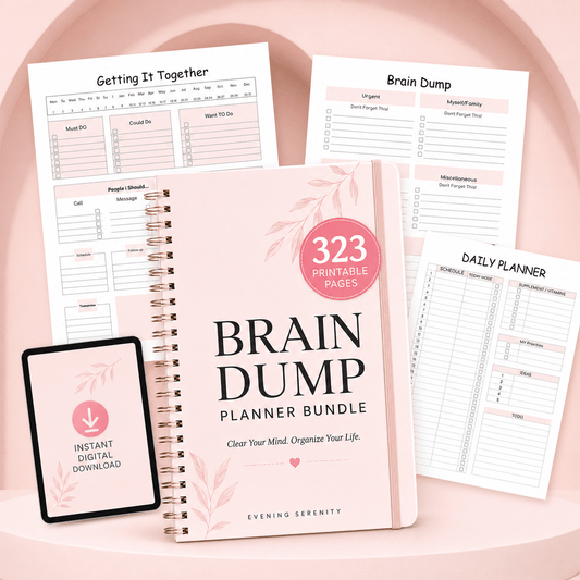 The Overwhelmed Woman’s 5-Minute Brain Dump Reset - Evening Serenity